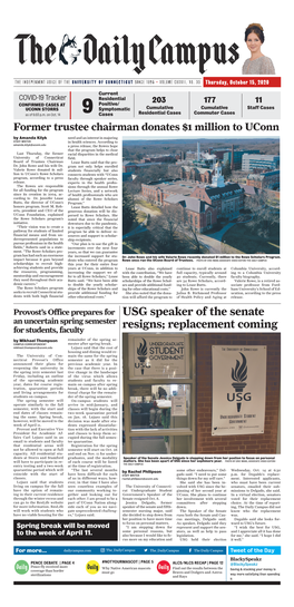 USG Speaker of the Senate Resigns; Replacement Coming