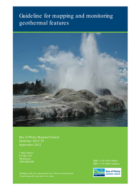 Guideline for Mapping and Monitoring Geothermal Features