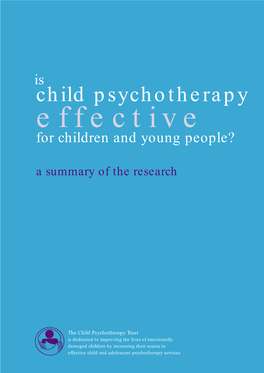 Is Child Psychotherapy Effective?