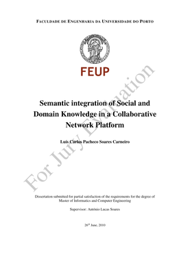 Semantic Integration of Social and Domain Knowledge in a Collaborative Network Platform