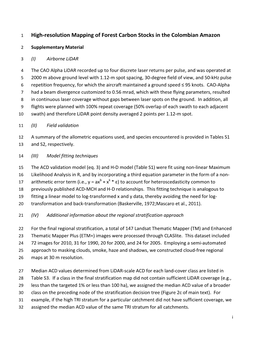 High-Resolution Mapping of Forest Carbon Stocks in the Colombian
