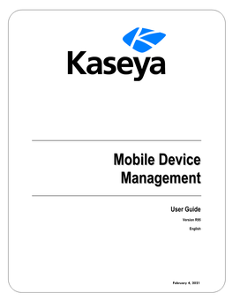 Mobile Device Management Overview