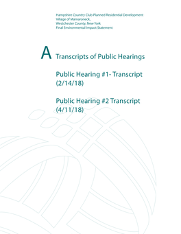 Public Hearing #2 Transcript (4/11/18) 1