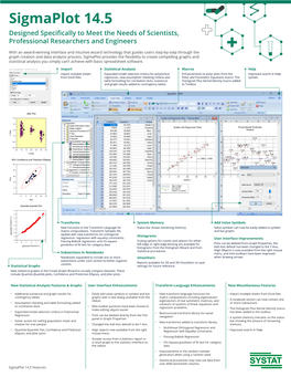 Sigmaplot 14.5 Brochure