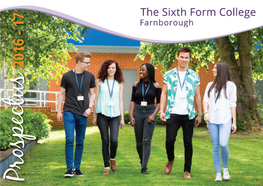 Prospectus 2016-17 the Sixth Form College Farnborough.Pdf