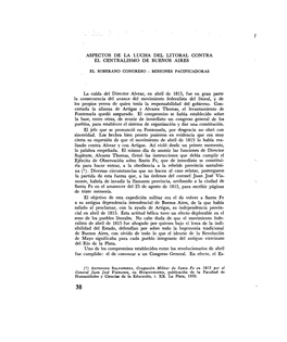 Aspectos De La Lucha Del Litoral Contra El Centralismo De Buenos Aires