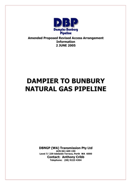 Dampier to Bunbury Natural Gas Pipeline