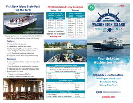 Your Ticket to Washington Island!