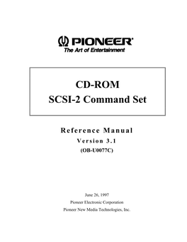 Pioneer CD-ROM SCSI-2 Command Set Reference Manual