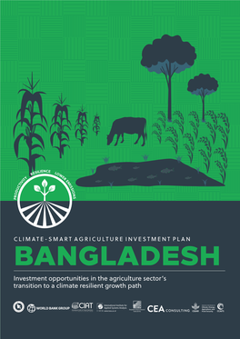 BANGLADESH Investment Opportunities in the Agriculture Sector’S Transition to a Climate Resilient Growth Path