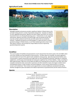 Key Habitat Profiles