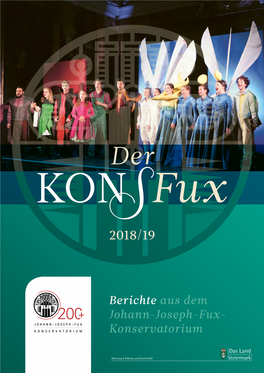 Berichte Aus Dem Johann-Joseph-Fux- Konservatorium Der