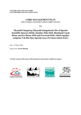 Mynydd Llangattock) Site of Special Scientific Interest (SSSI