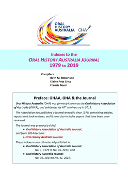 Download Indexes to the Journal 1979-2019 (PDF)