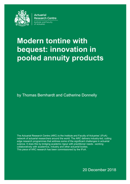 Modern Tontine with Bequest: Innovation in Pooled Annuity Products