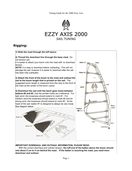 Ezzy Axis 2000 Sail Tuning