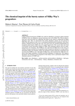 The Chemical Imprint of the Bursty Nature of Milky Way's Progenitors