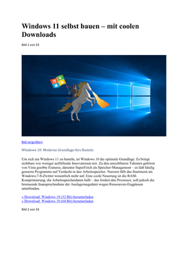 Windows 11 Selbst Bauen – Mit Coolen Downloads