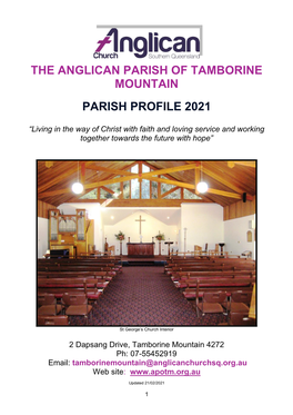 The Anglican Parish of Tamborine Mountain