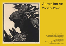 Australian Art Works on Paper