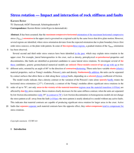 Rotation::::: Interaction::: Stiffness:::::: Faults