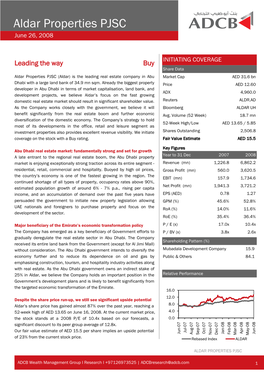 Aldar Properties PJSC June 26, 2008