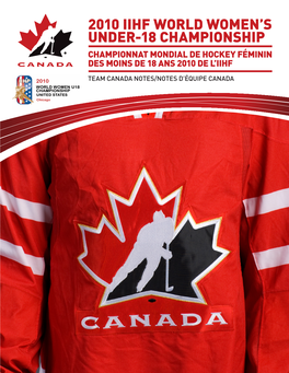 2010 Iihf World Womenls Under-18 Championship