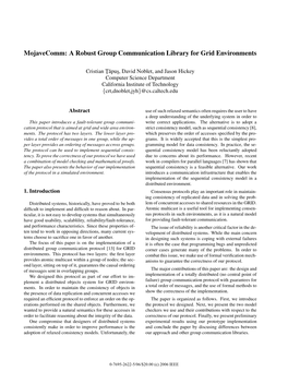 A Robust Group Communication Library for Grid Environments