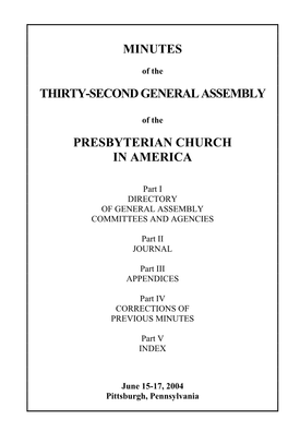 Minutes Thirty-Second General Assembly