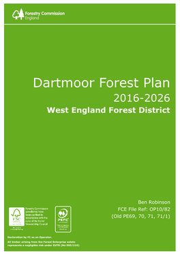 Dartmoor Forest Plan 2016 - 2026 Page 1