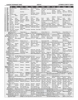 Sunday Morning Grid 9/25/16 Latimes.Com/Tv Times