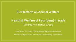 EU Platform on Animal Welfare