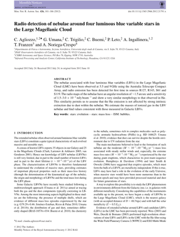 Radio Detection of Nebulae Around Four Luminous Blue Variable Stars in the Large Magellanic Cloud