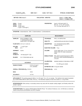 Ethylenediamine 2540