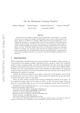 On the Maximum Crossing Number∗