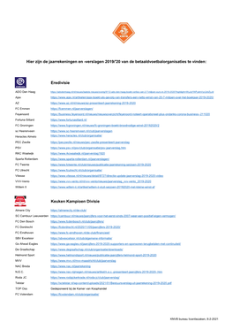 Eredivisie Keuken Kampioen Divisie Hier Zijn De Jaarrekeningen