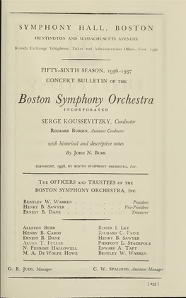 Boston Symphony Orchestra Concert Programs, Season 56,1936-1937, Subscription Series