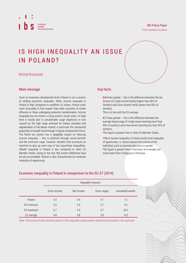 Is High Inequality an Issue in Poland?