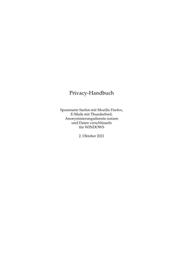 Privacy-Handbuch Windows (PDF)