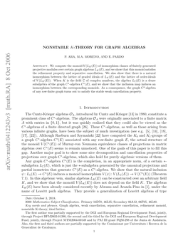 [Math.RA] 8 Oct 2006 .) Nti Leri En Iia Algebras Similar Vein, Algebraic This in 7.1)