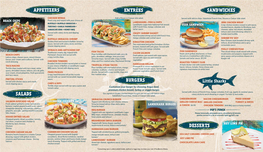 Beach Chips Caribbean Chicken Salad Landshark Burger Fish Sandwich Key