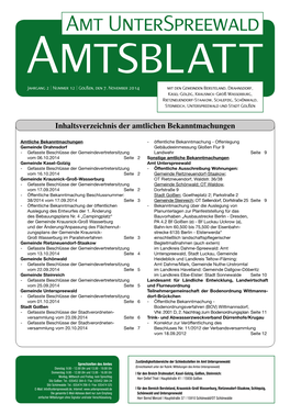 Amtsblatt Jahrgang 2 | Nummer 12 | Golßen, Den 7