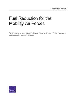 Fuel Reduction for the Mobility Air Forces