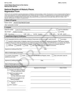 National Register of Historic Places Registration Form