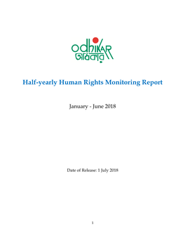 Half-Yearly Human Rights Monitoring Report