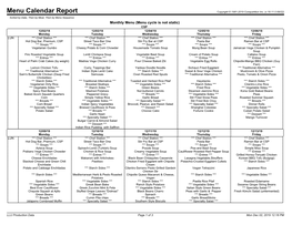 Menu Calendar Report Copyright © 1981-2019 Computrition Inc