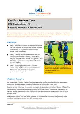 ETC Pacific Cyclone Yasa Sitrep 4.Pdf