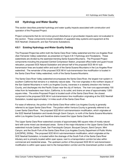 4.8 Hydrology and Water Quality