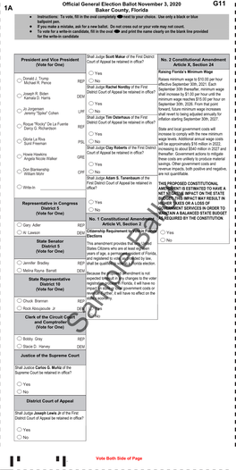 Sample Ballot Bobby Gray REP Stacie D