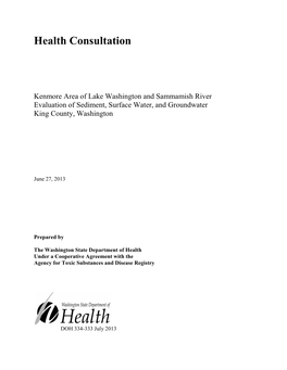 Kenmore Area of Lake Washington and Sammamish River, Evaluation